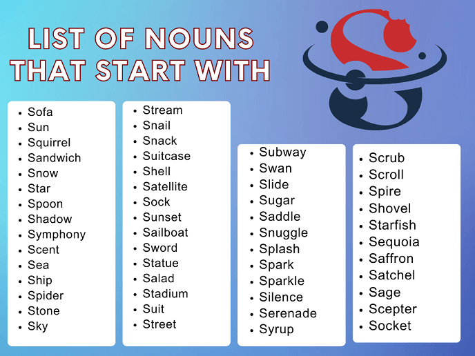 List of Nouns That Start With S