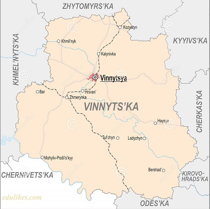 vinnytsia ukraine map