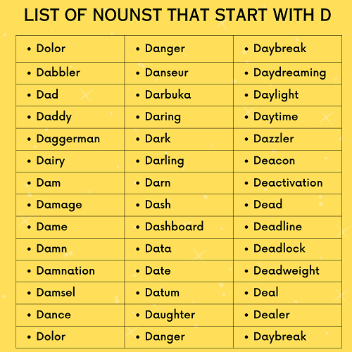 D Nouns