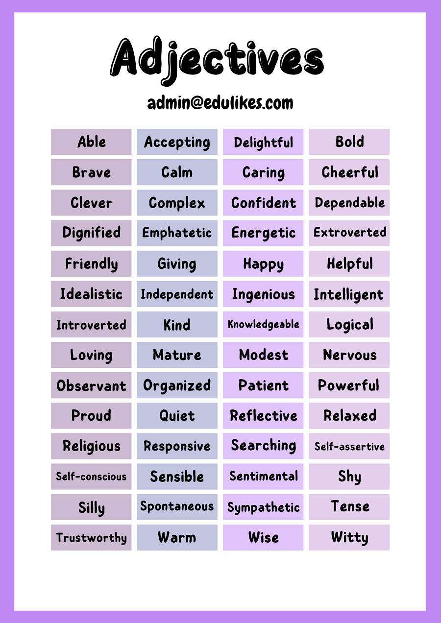 Adjectives