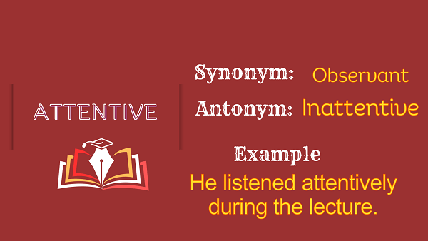Attentive – Definition, Meaning, Synonyms & Antonyms