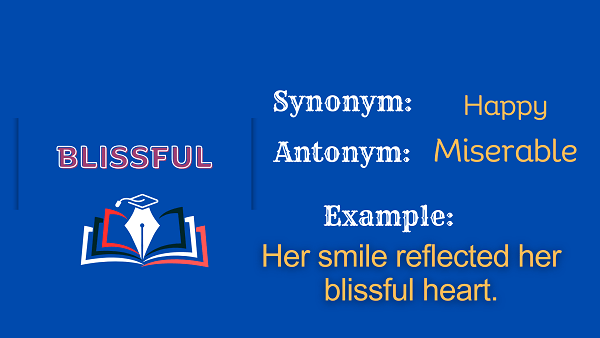 Blissful – Definition, Meaning, Synonyms & Antonyms