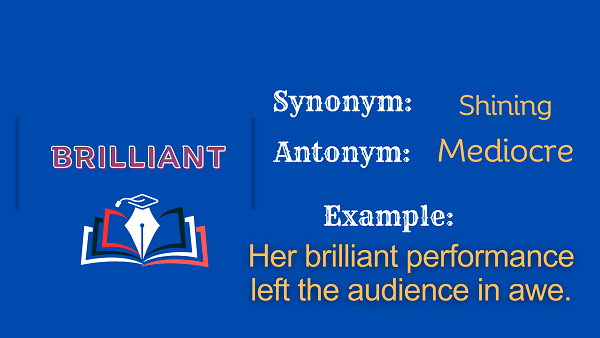 Brilliant Definition Meaning Synonyms Antonyms Brilliant Definition Meaning Synonyms Antonyms