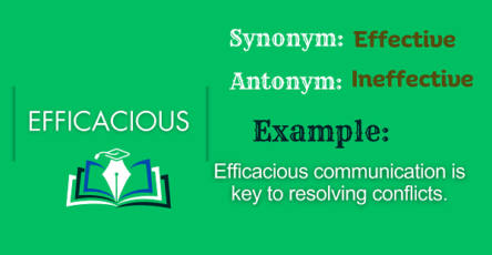 Efficacious - Definition, Meaning, Synonyms & Antonym