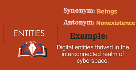 Entities – Definition, Meaning, Synonyms & Antonyms