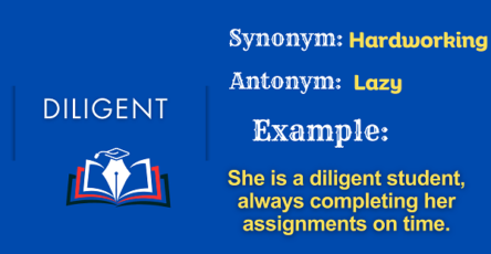 Diligent – Definition, Meaning, Synonyms & Antonyms