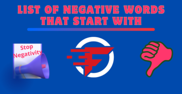 Negative Words That Start With F 