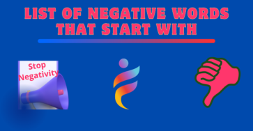 Negative Words That Start With I