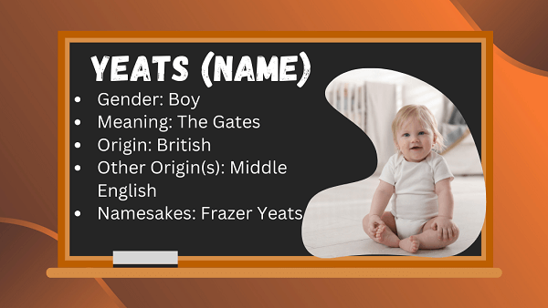 Yeats (name): Meaning, Origin, Popularity & Namesakes
