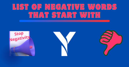 Negative Words That Start With Y