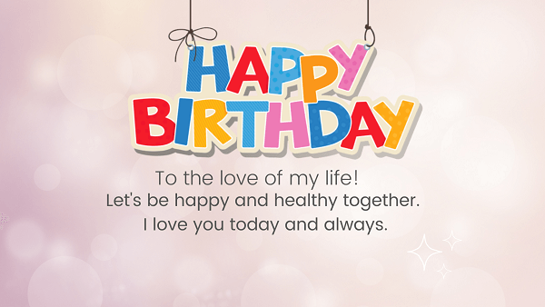 Birthday wishes for your wife