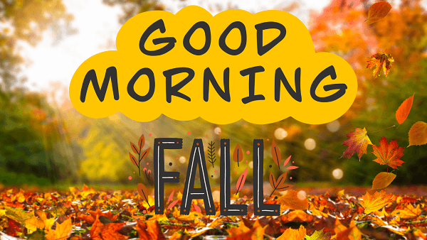 Good Morning Fall