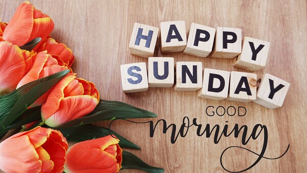 Good Morning With Happy Sunday